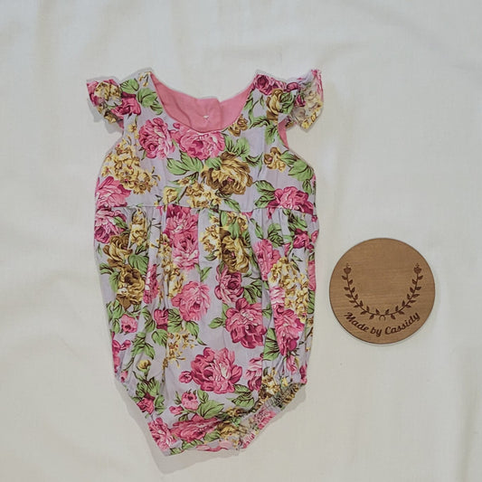 Tea Party Baby Playsuit - Pre-made 000