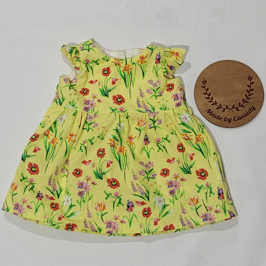Yellow Floral dress 00000-000